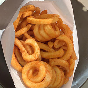 3. Curly Fries Lightly Seasoned